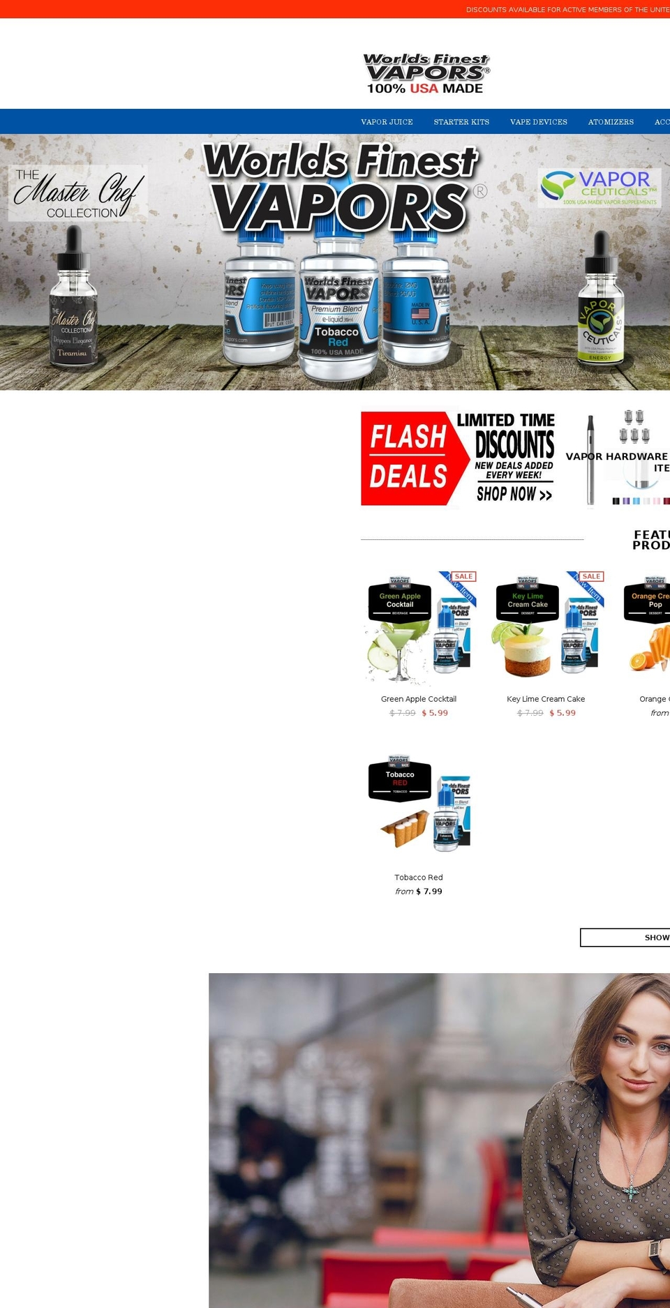 vaporsupplycompany.com shopify website screenshot