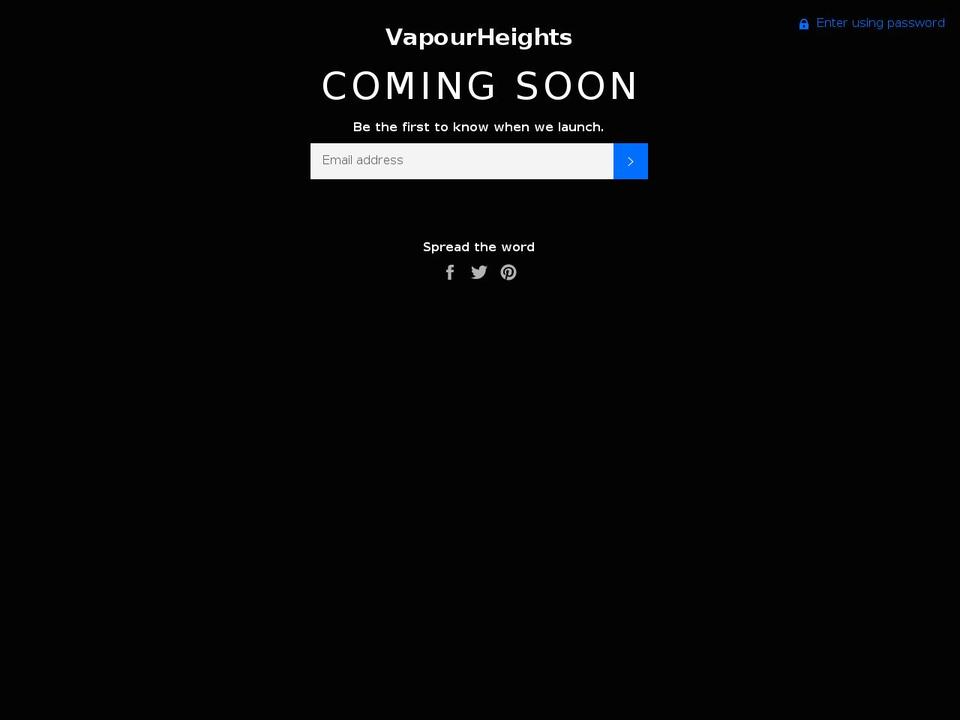 vapourheights.com — Shopify storefront screenshot