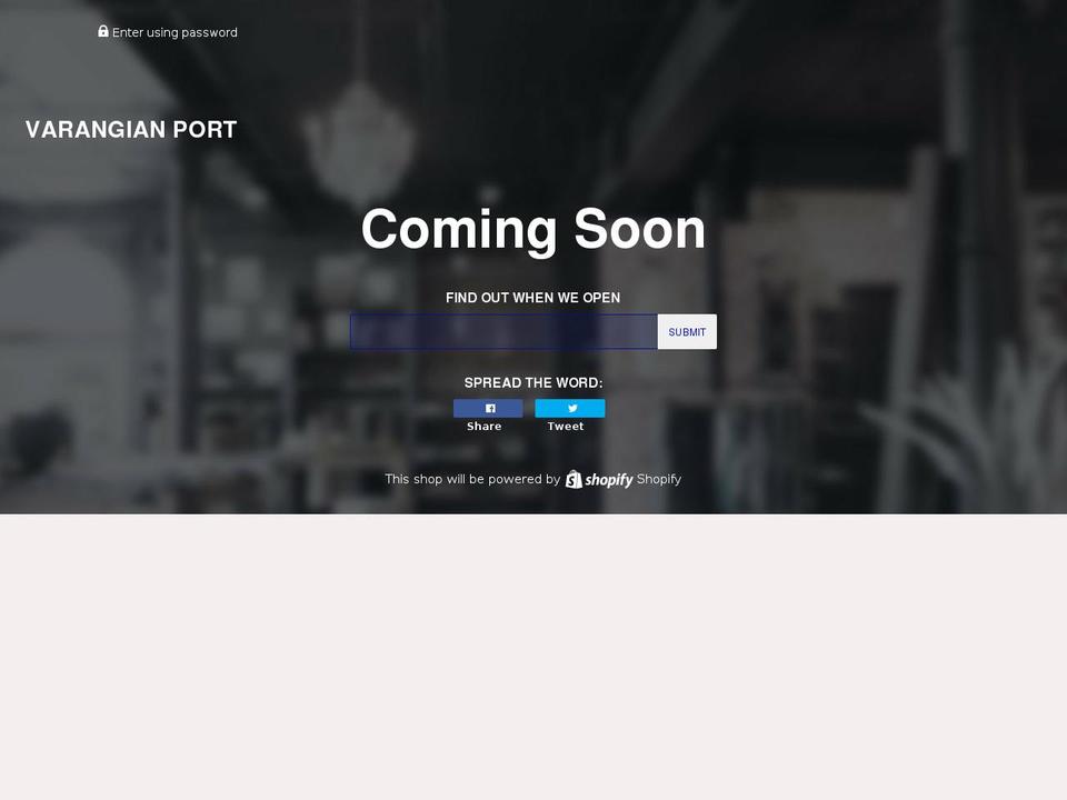 varangian-port.com — Shopify storefront screenshot