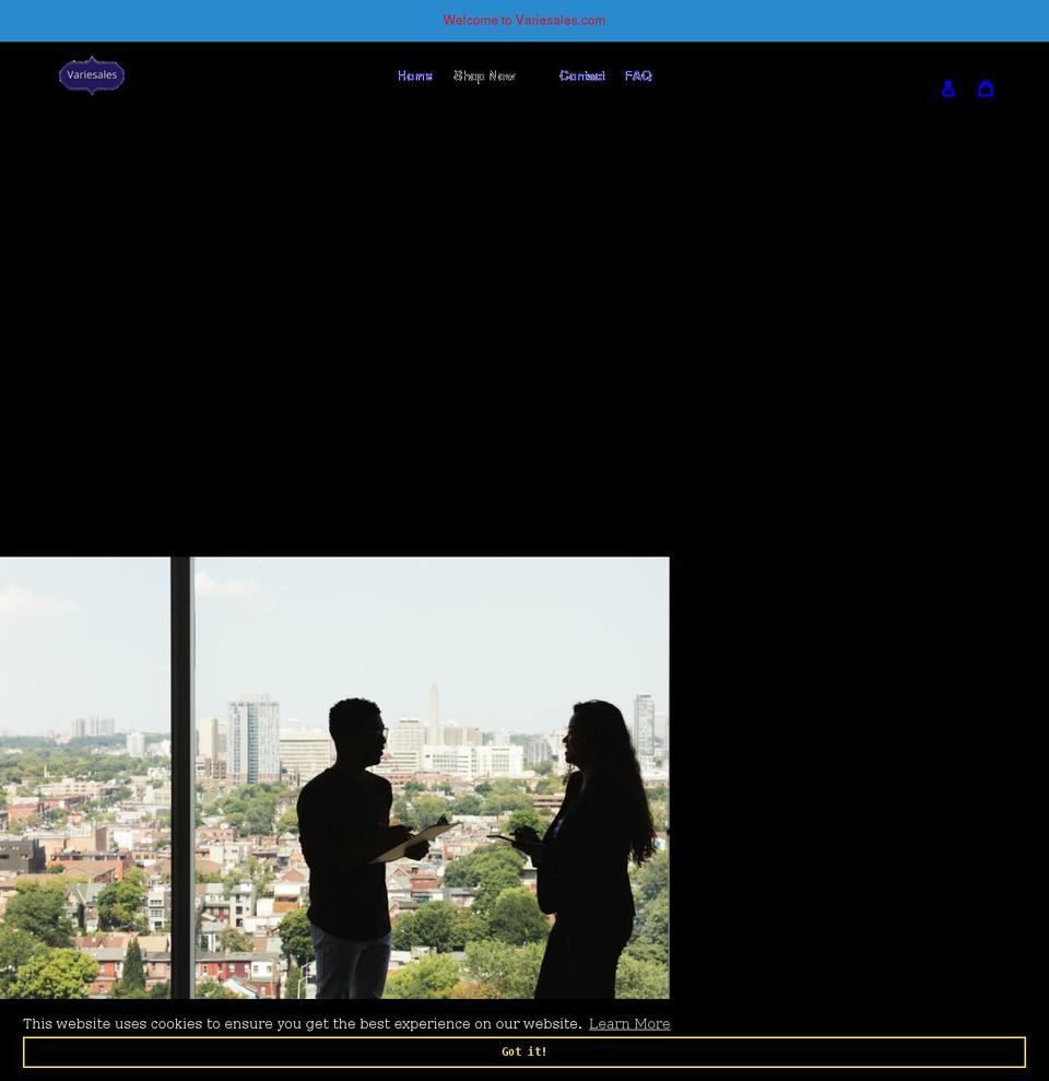 variesales.com shopify website screenshot