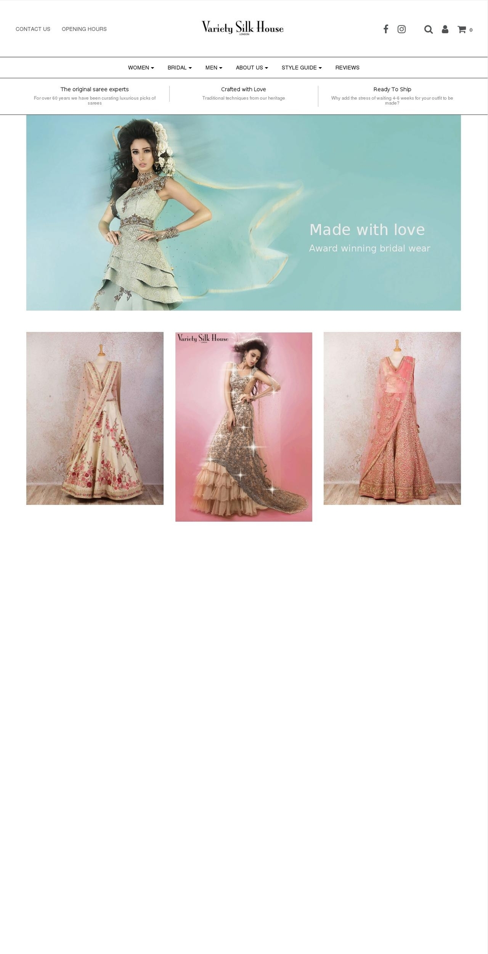 varietysilkhouse.com shopify website screenshot