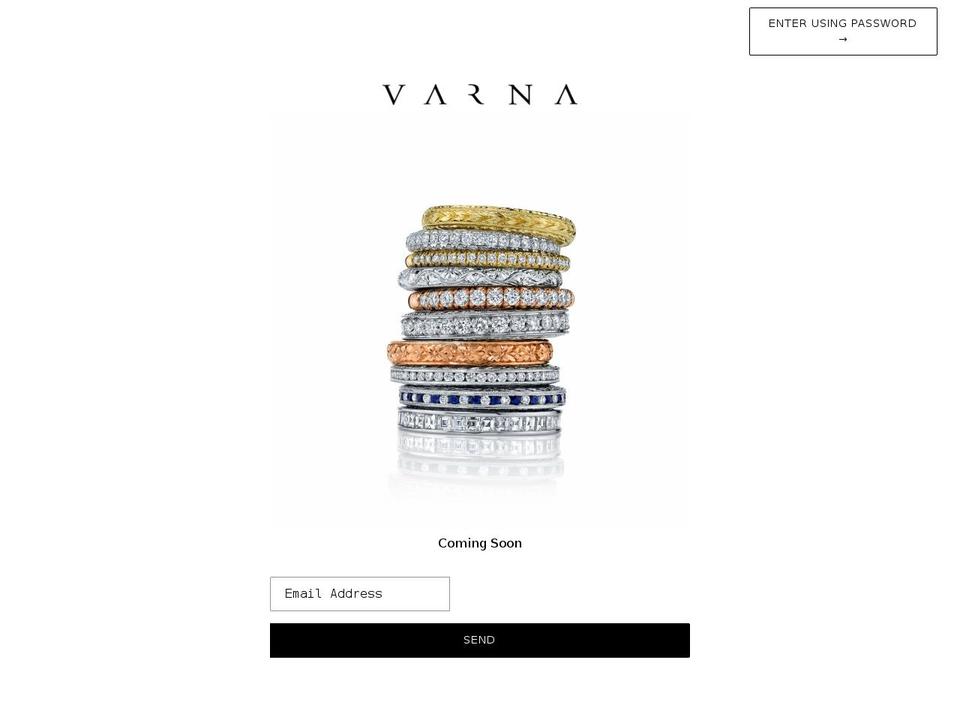 varna.com shopify website screenshot