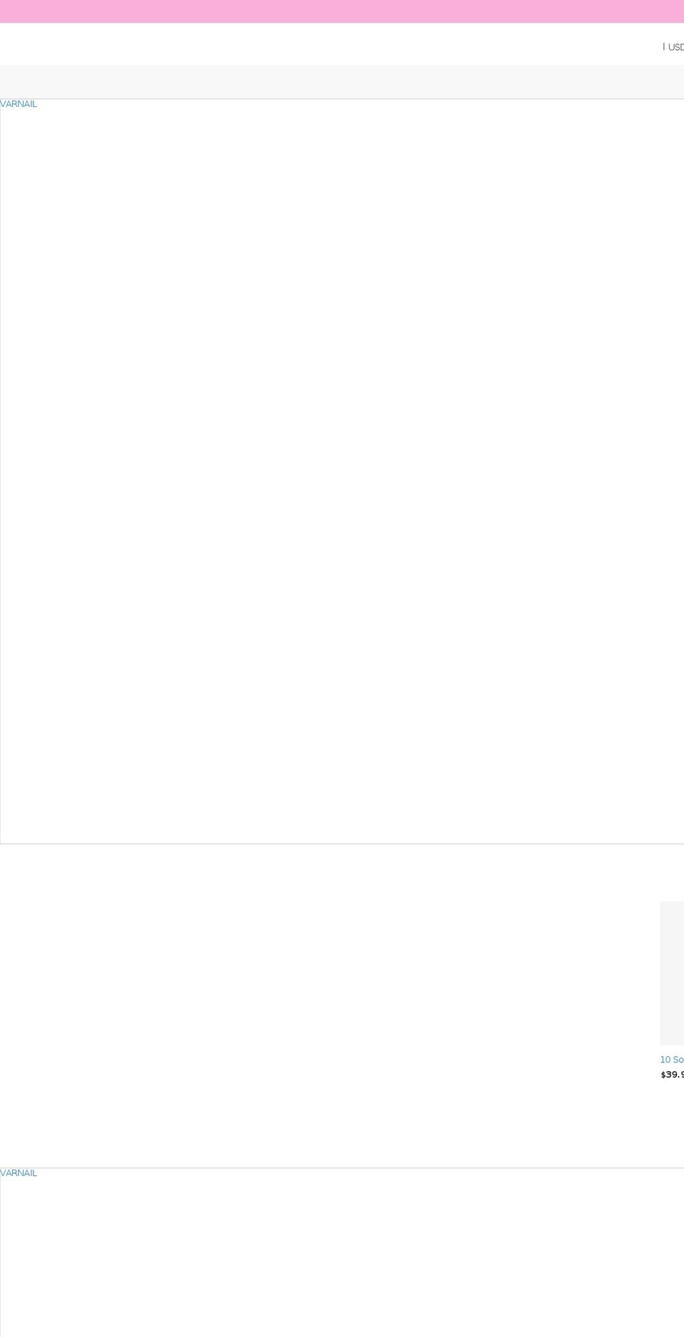 varnail.com shopify website screenshot