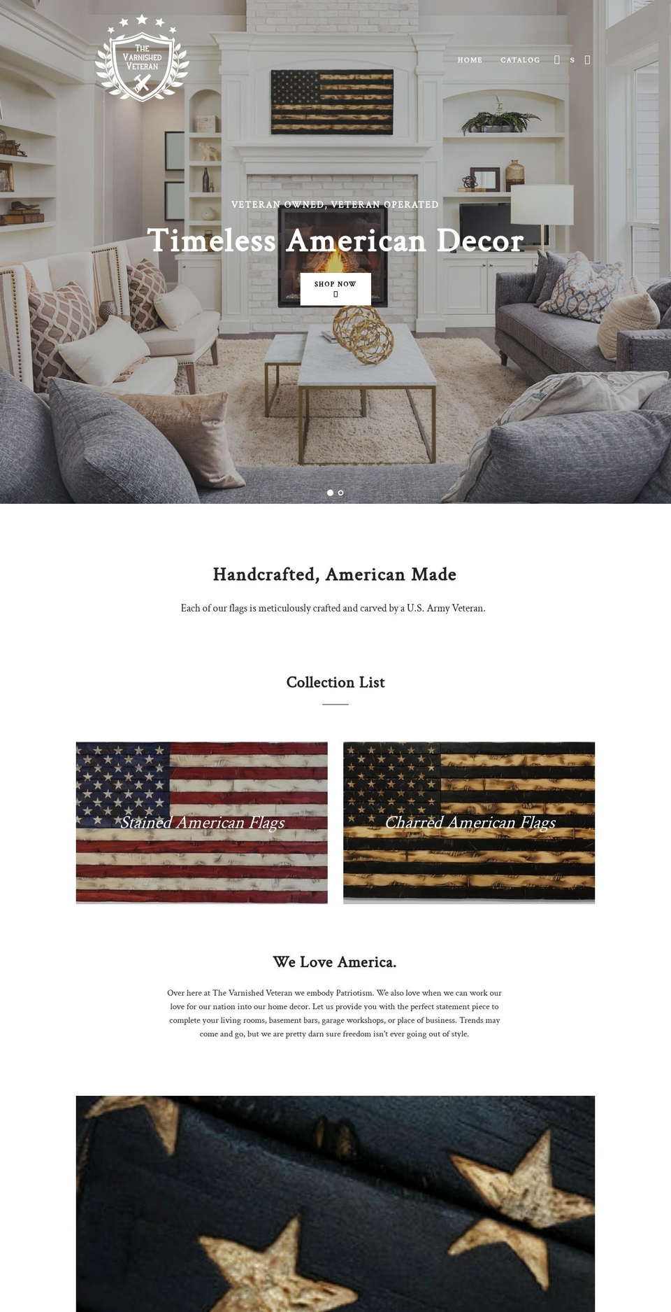 varnishedveteran.com — Shopify storefront screenshot