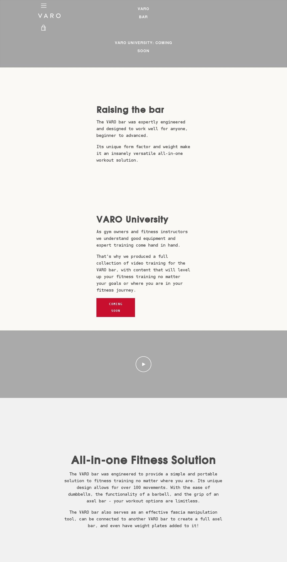 varofit.com shopify website screenshot