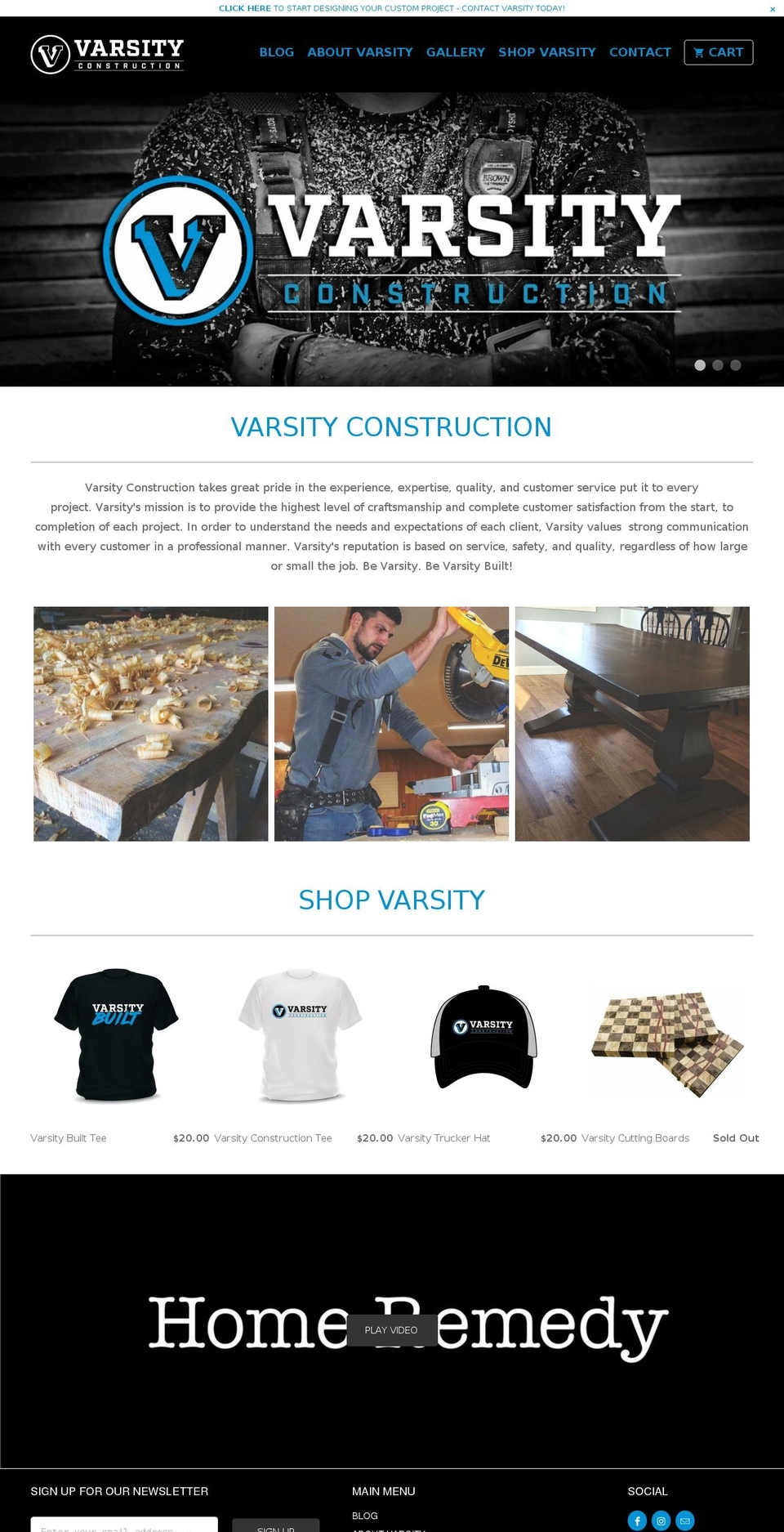varsitybuilt.com — Shopify storefront screenshot