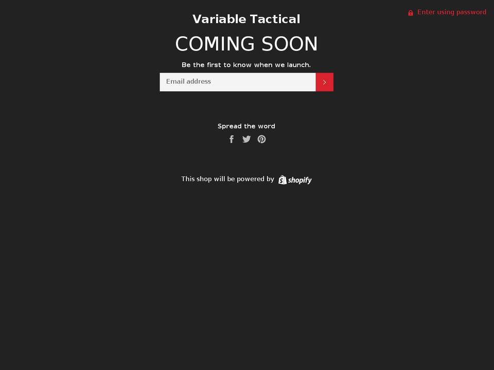 vartac.com shopify website screenshot