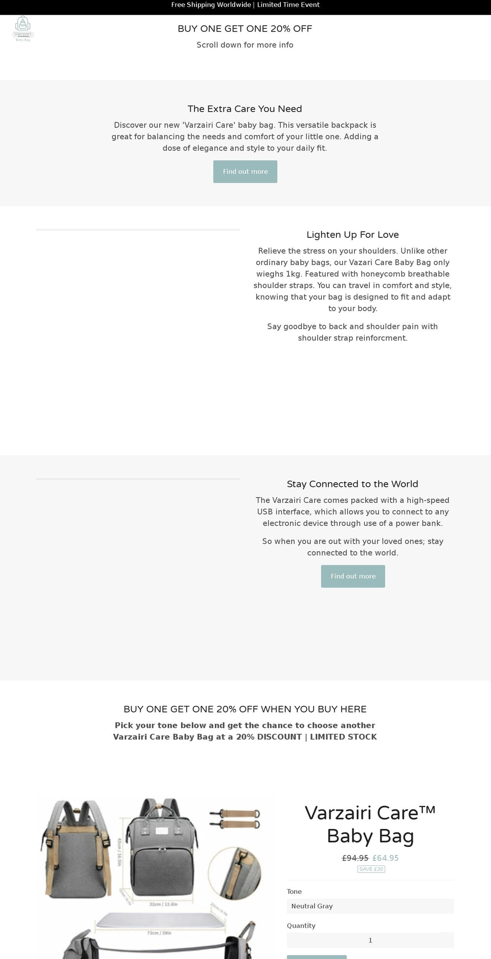 varzairi.com shopify website screenshot