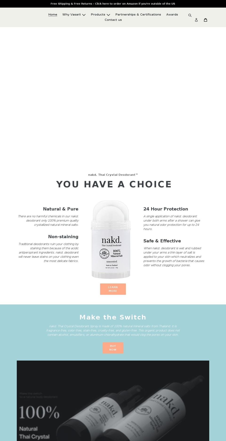 vasarii.com shopify website screenshot