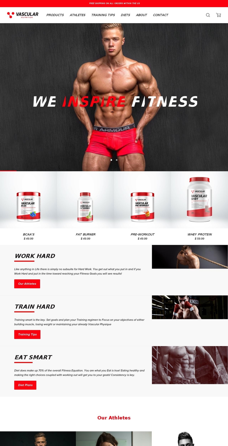 vascularnutrition.com shopify website screenshot