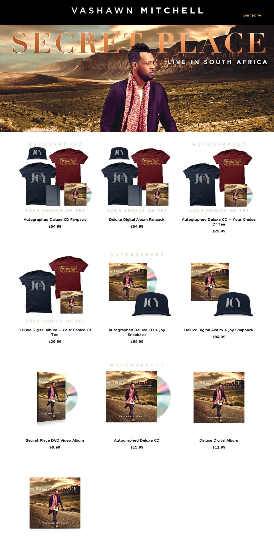 vashawnmitchellshop.com shopify website screenshot