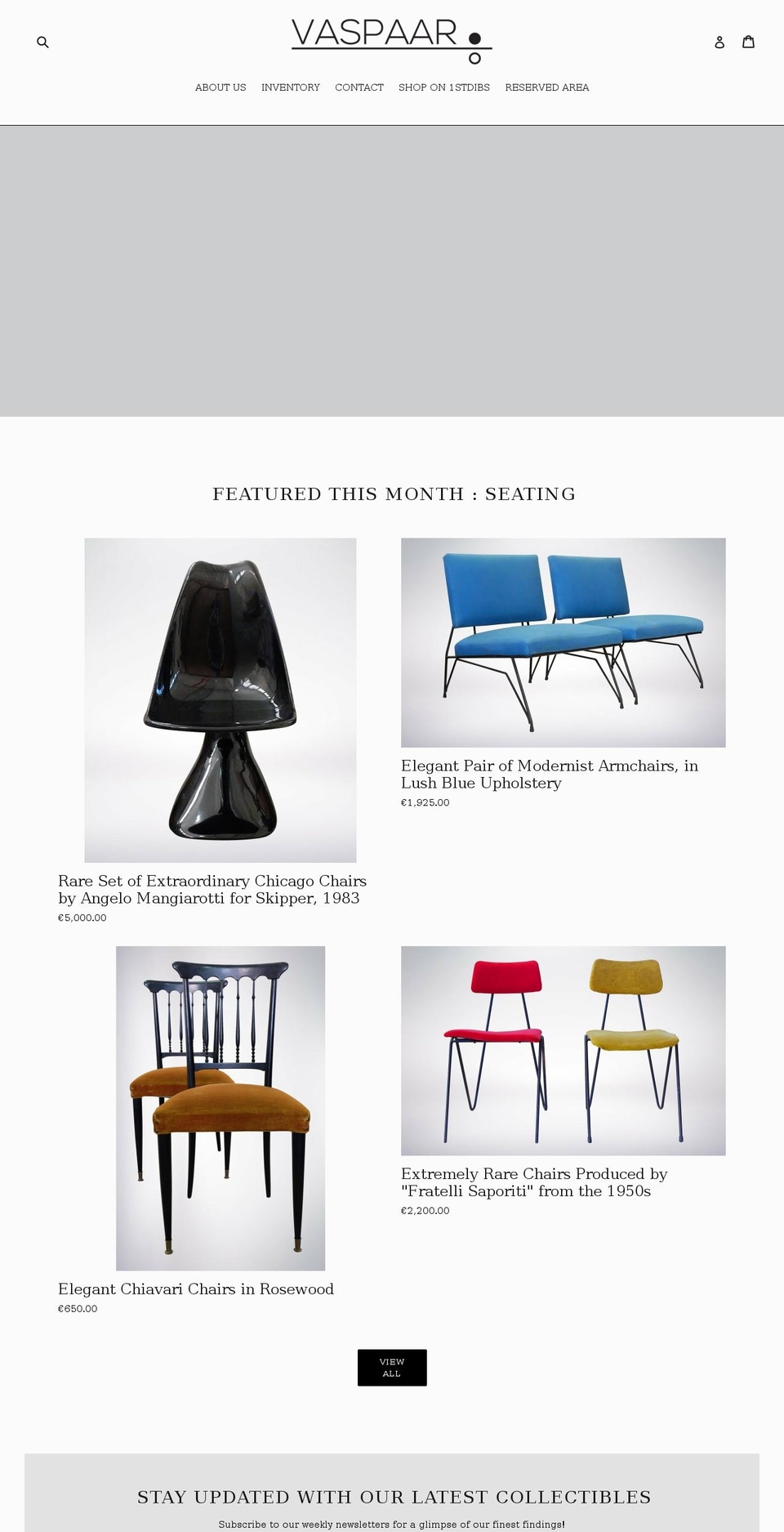 vaspaaritaly.com — Shopify storefront screenshot
