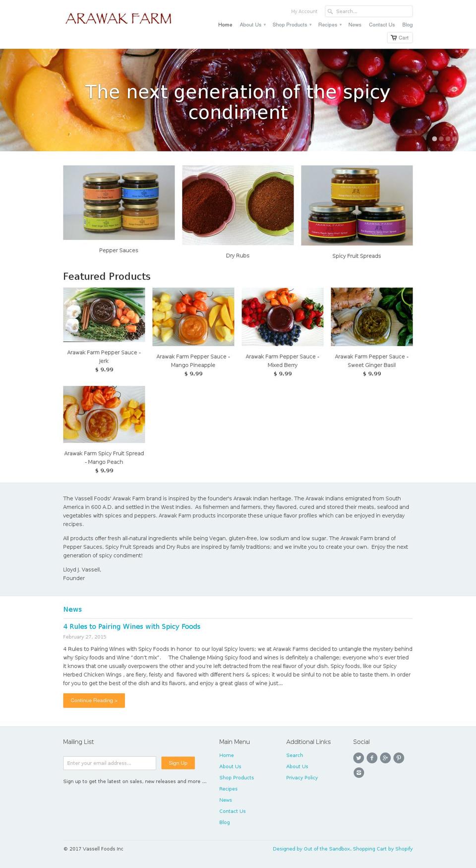 vassellfoods.com shopify website screenshot