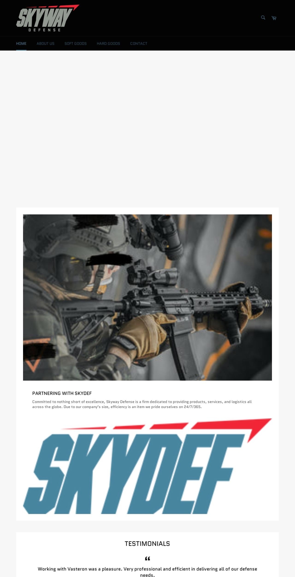 vasteroncon.com shopify website screenshot