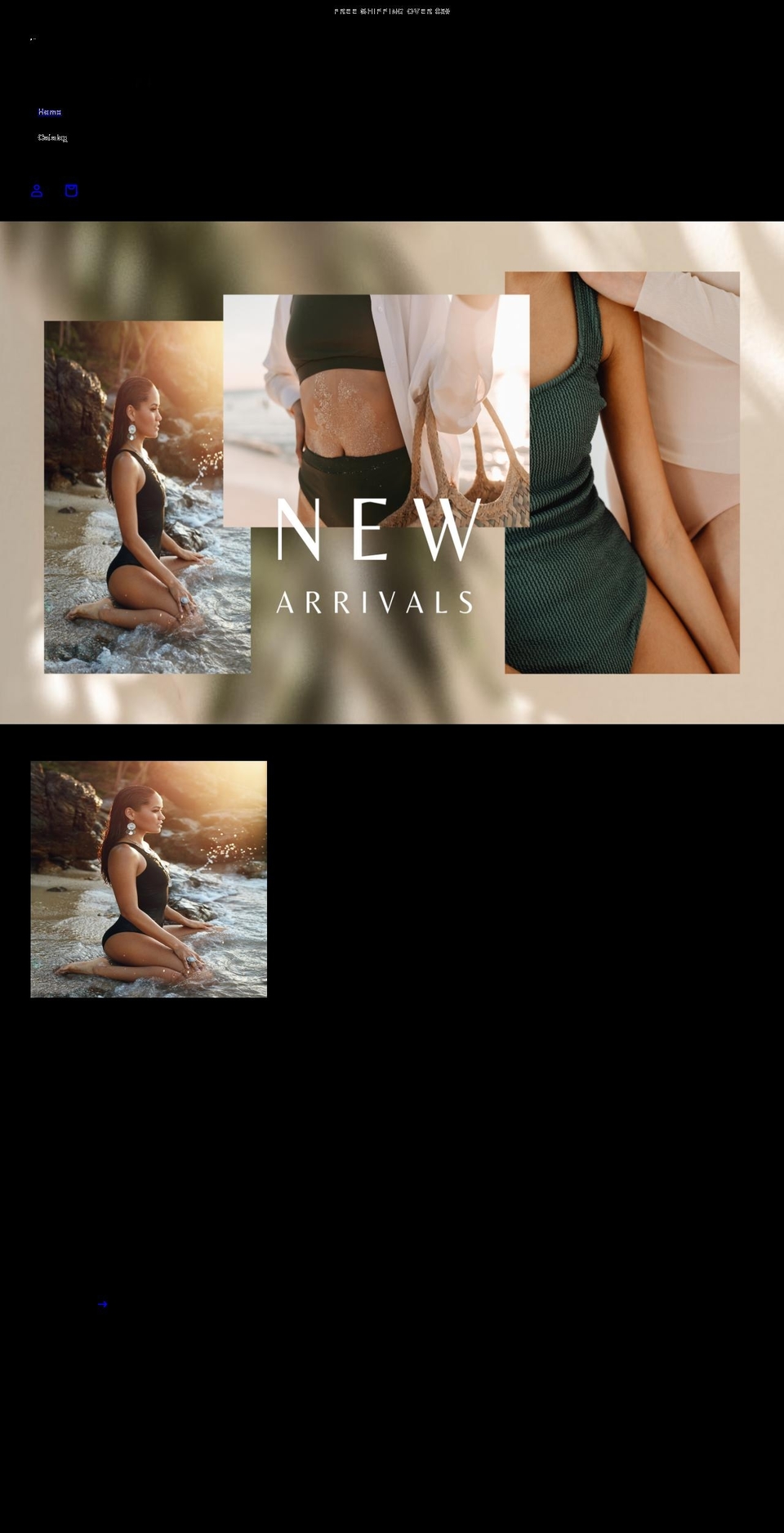 vastiapparel.com shopify website screenshot