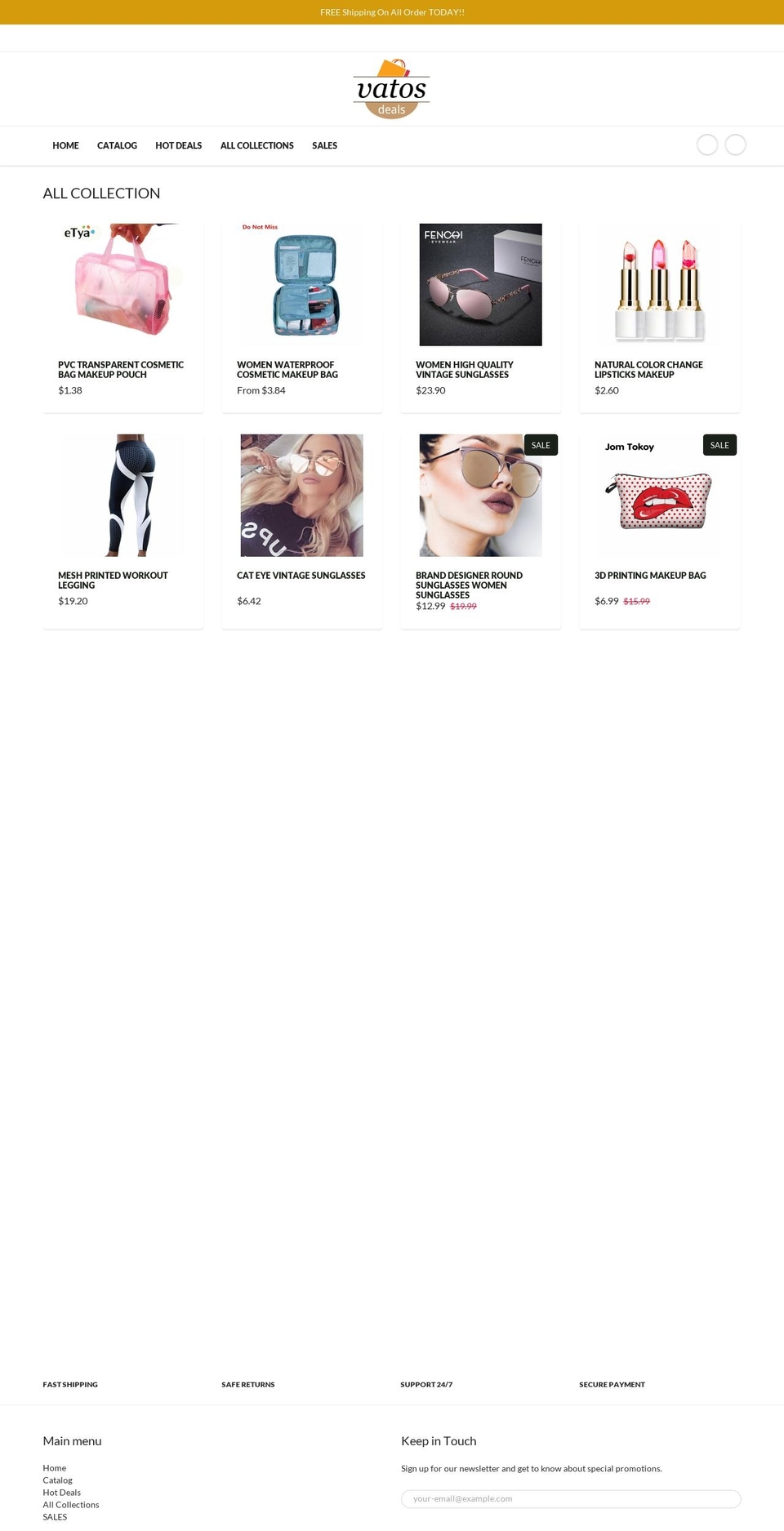 vatosdeals.com shopify website screenshot