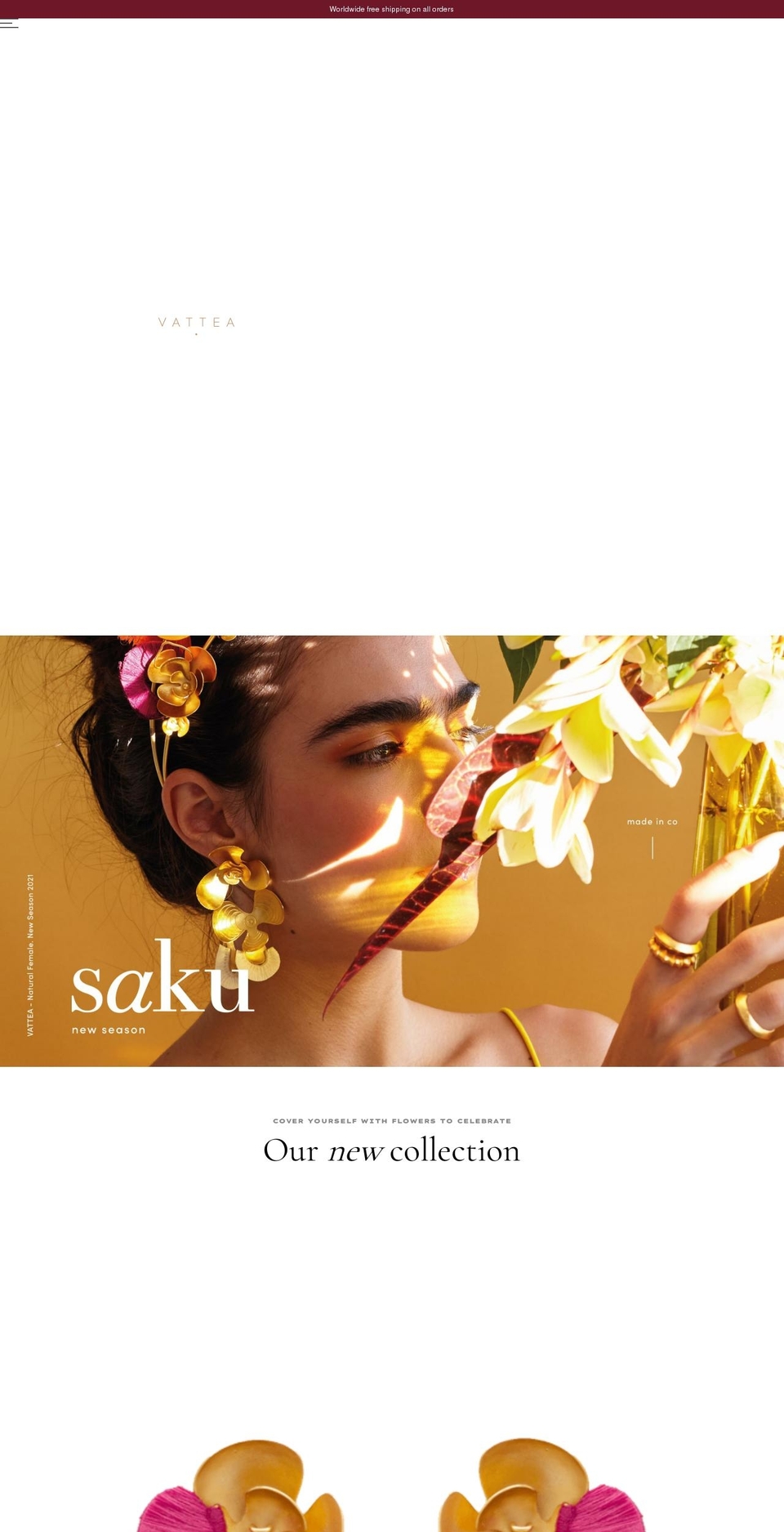 vattea.com shopify website screenshot