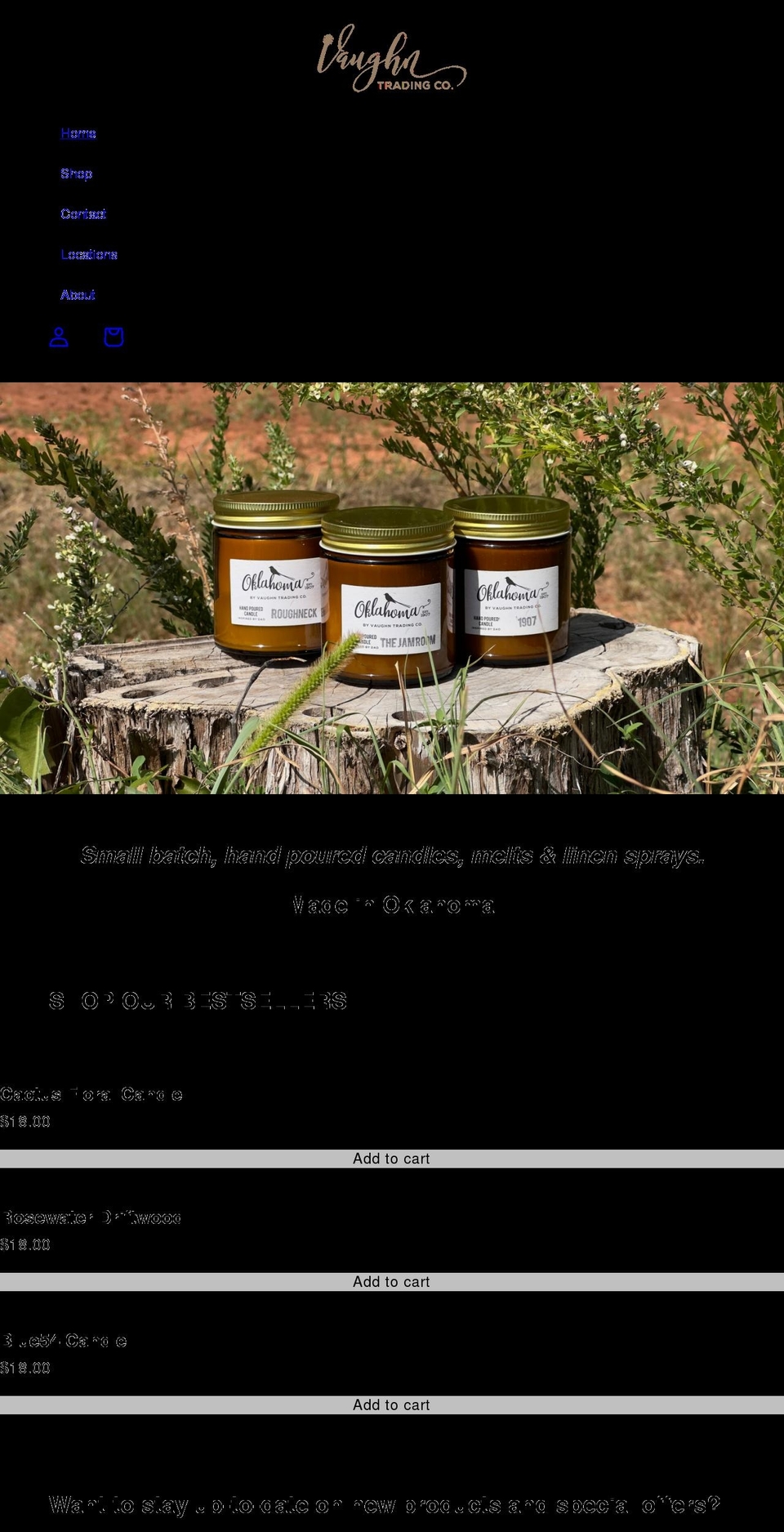 vaughntradingco.com shopify website screenshot