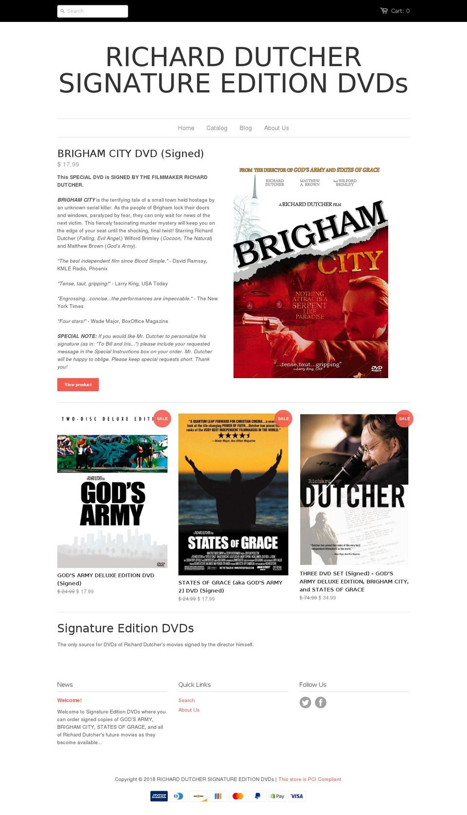 vault17cinema.com — Shopify storefront screenshot