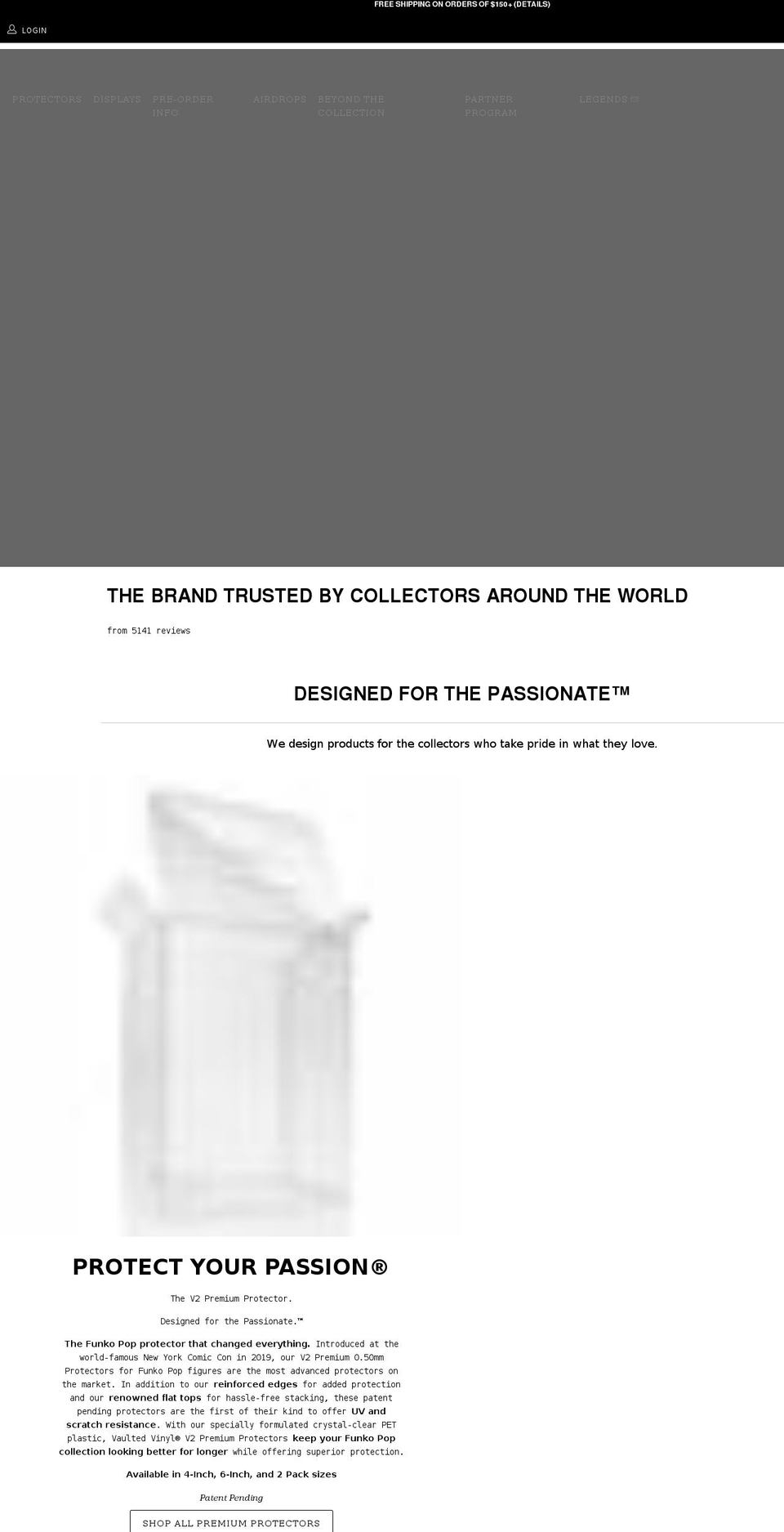 vaulted-vinyl.com shopify website screenshot