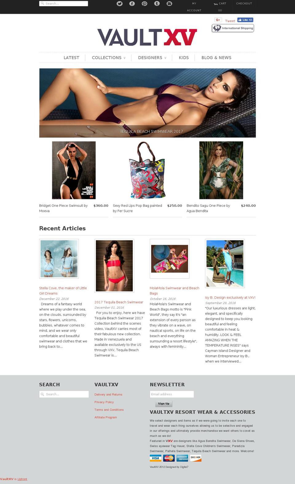 vaultxv.com shopify website screenshot