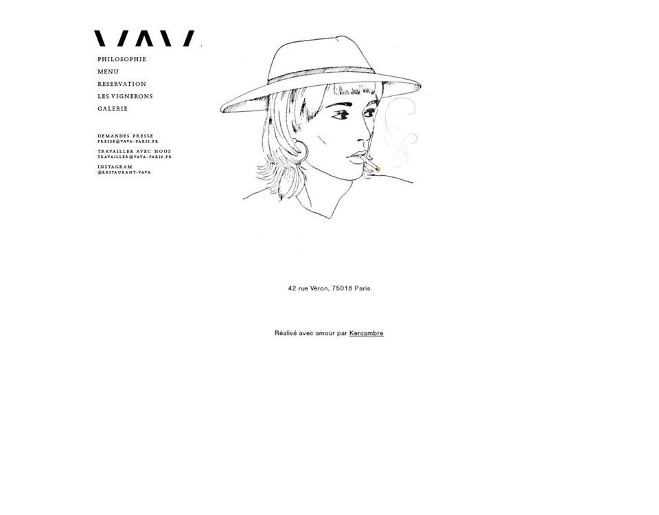 vava-paris.fr shopify website screenshot