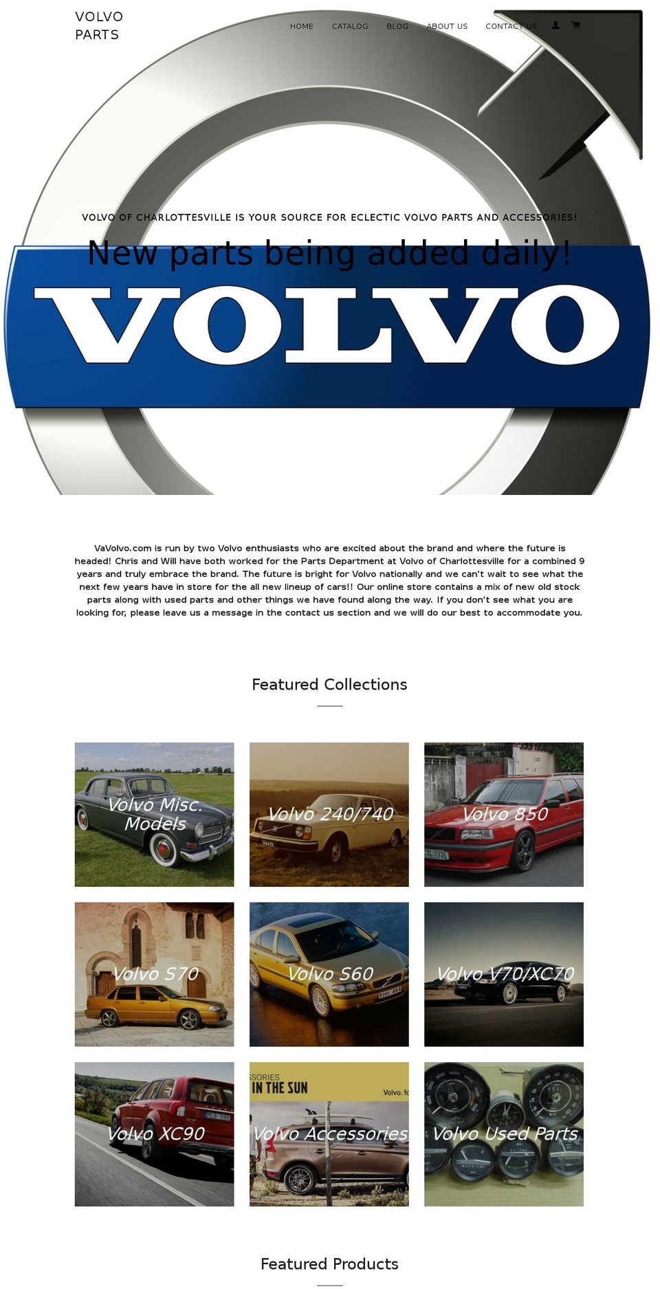 vavolvo.com shopify website screenshot