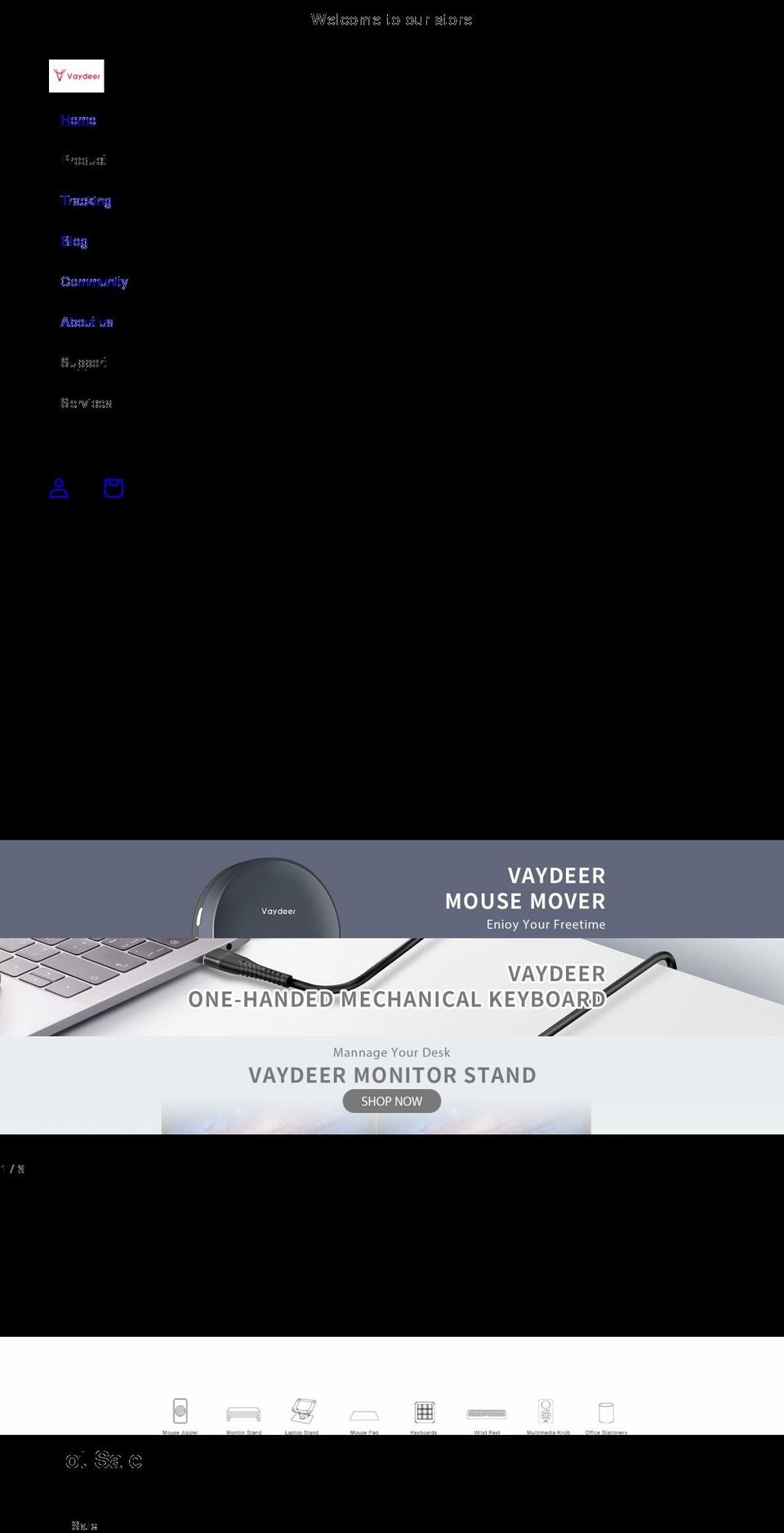 vaydeer.com shopify website screenshot