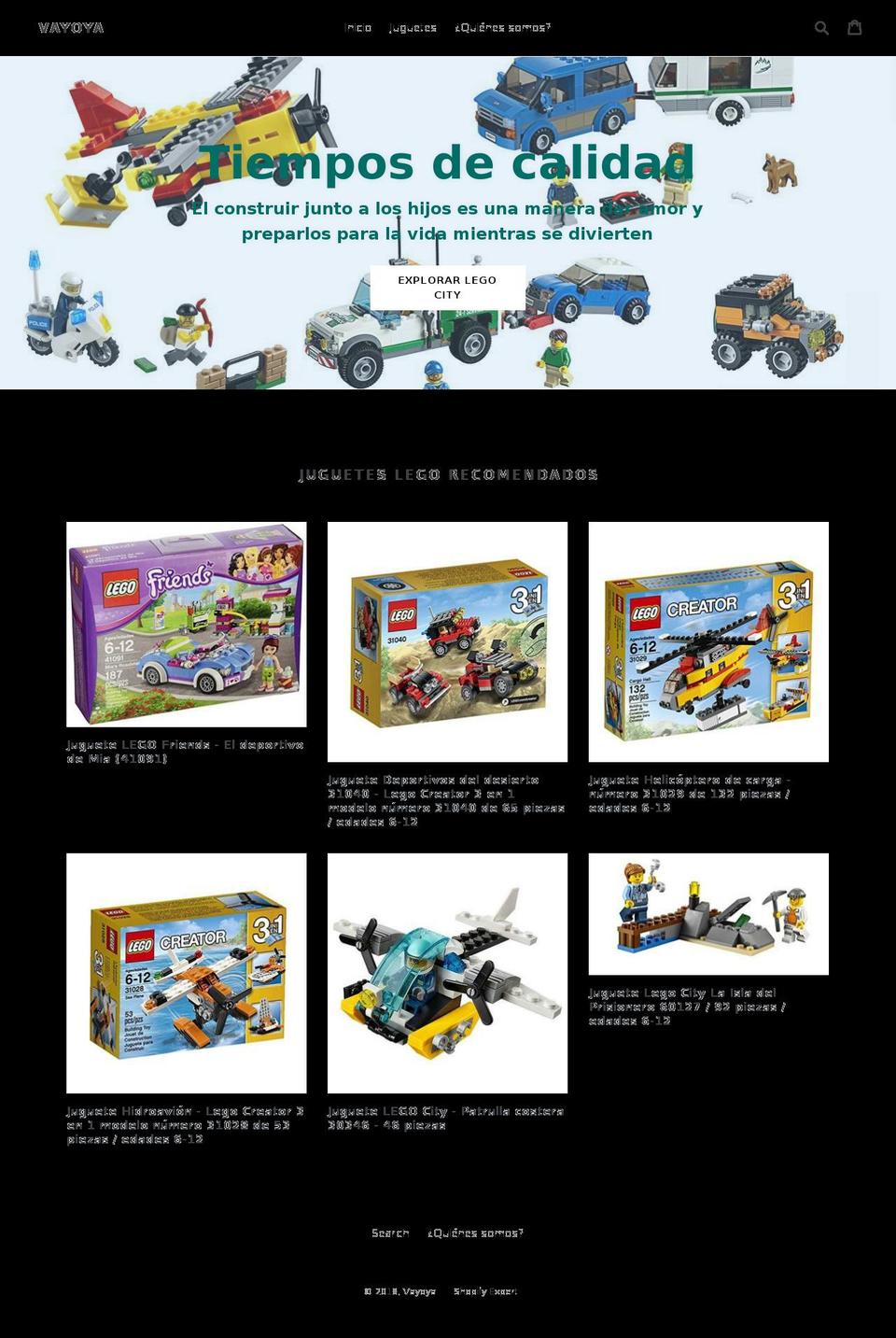 vayoya.com — Shopify storefront screenshot