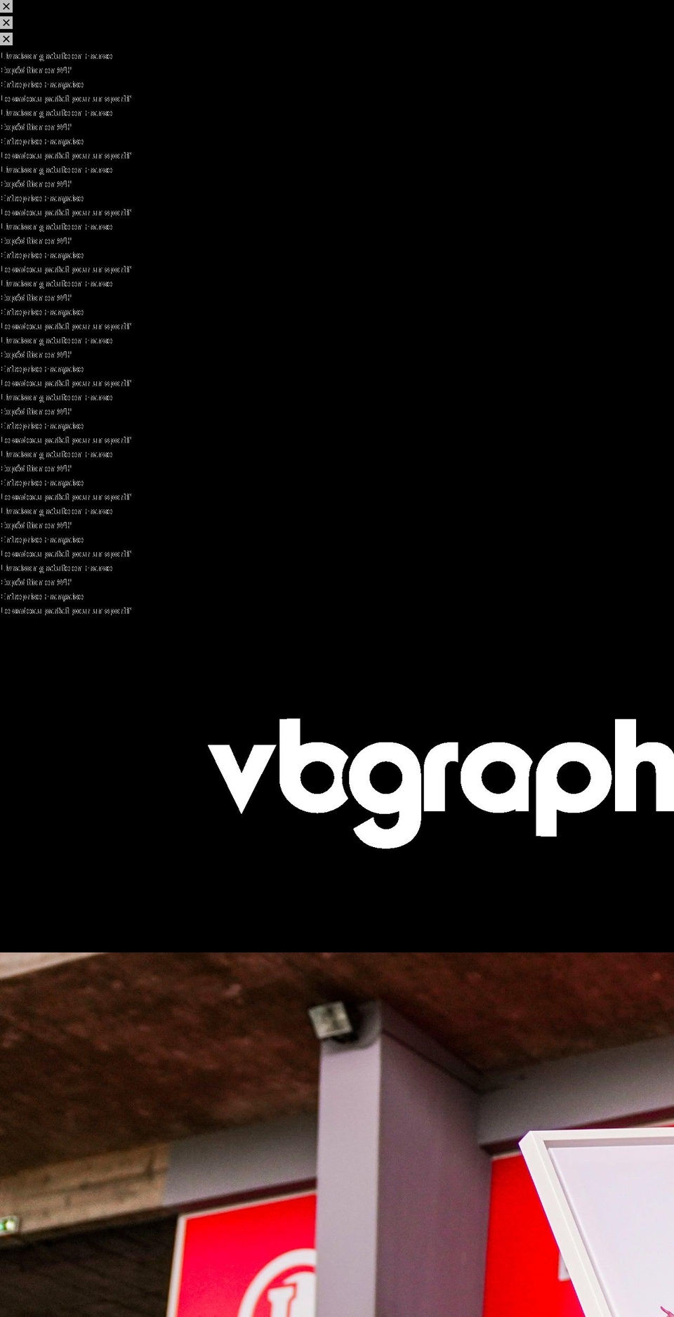 vbgraphic.com shopify website screenshot