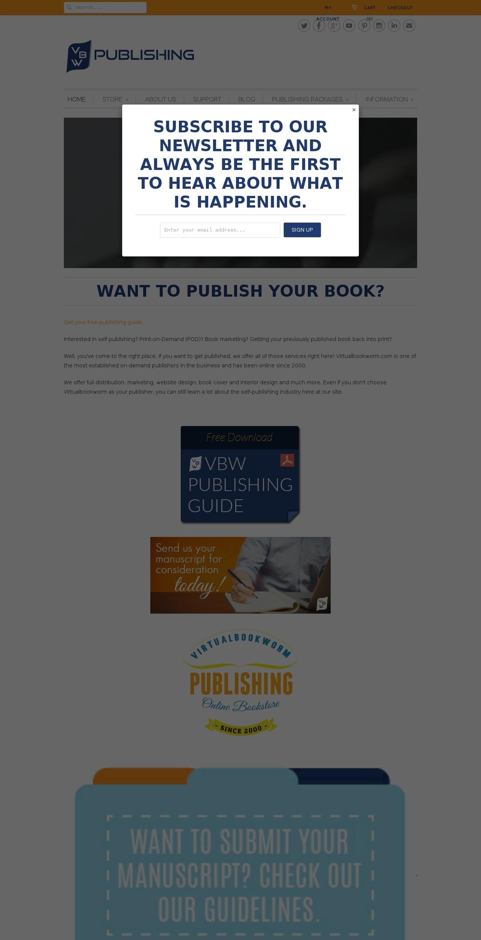 vbwpublishing.com shopify website screenshot