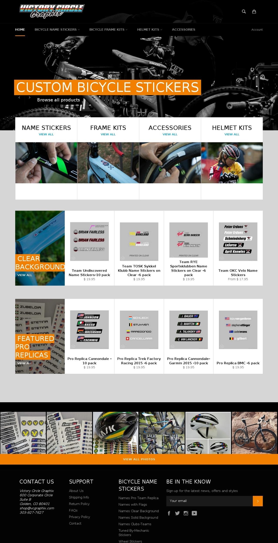 vcgraphix.com shopify website screenshot