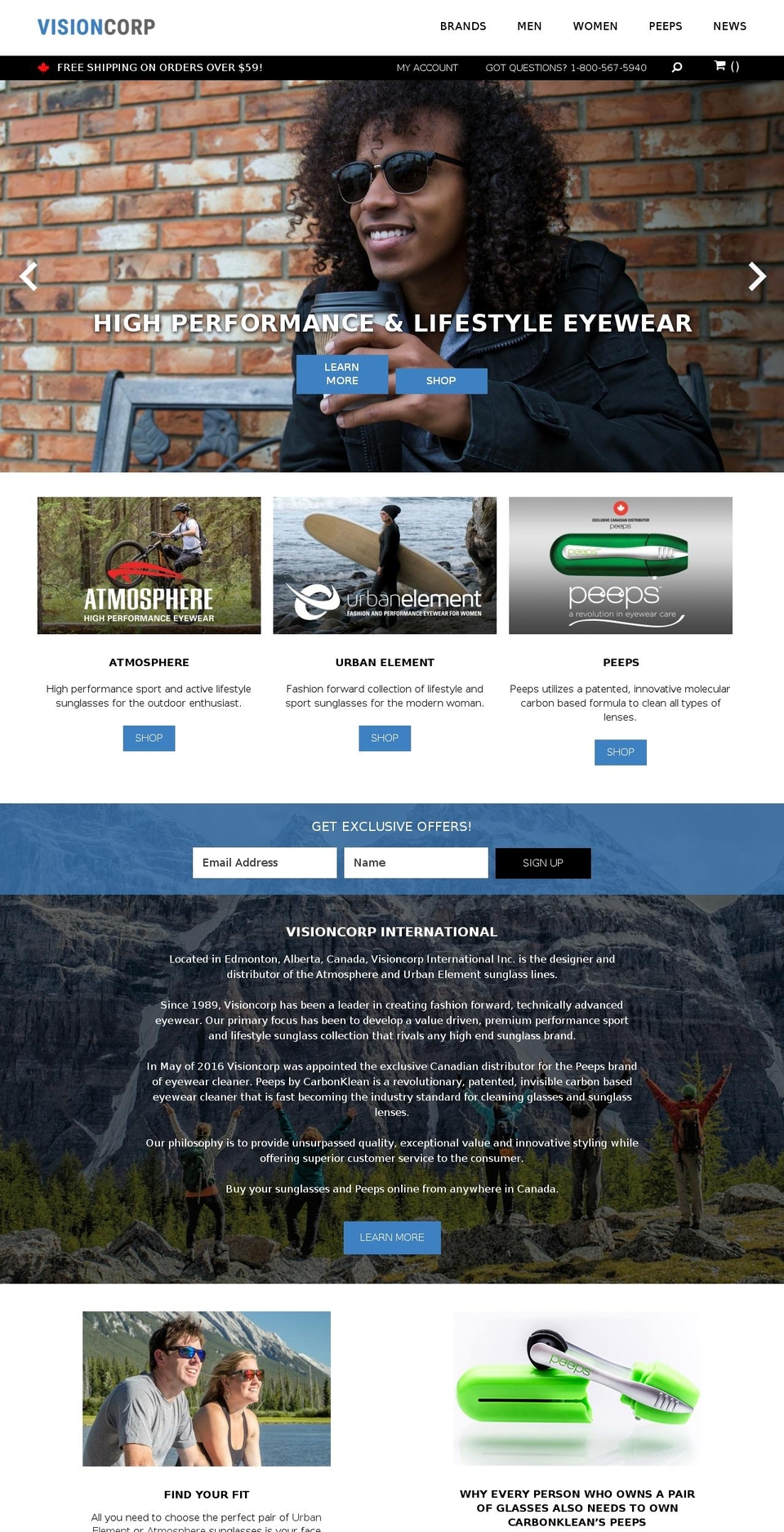 vcii.ca shopify website screenshot