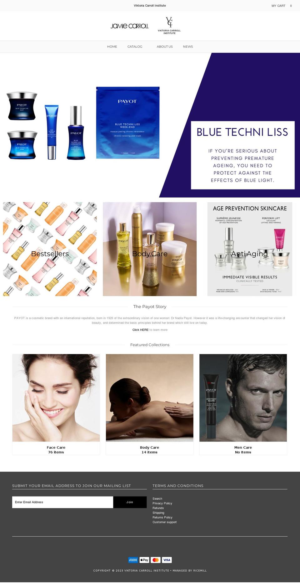 vcinstitute.com.au shopify website screenshot