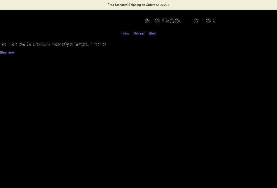 vcollection.net shopify website screenshot