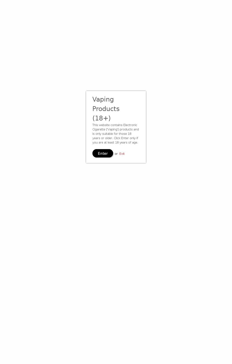 vcorpvaping.co.za shopify website screenshot