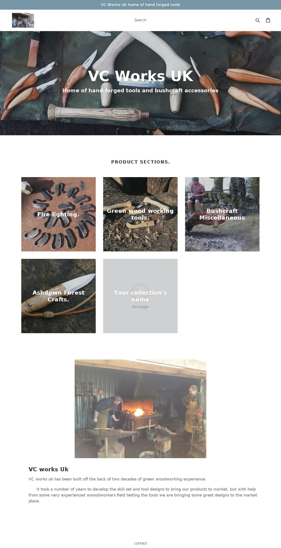 vcworksuk.com shopify website screenshot