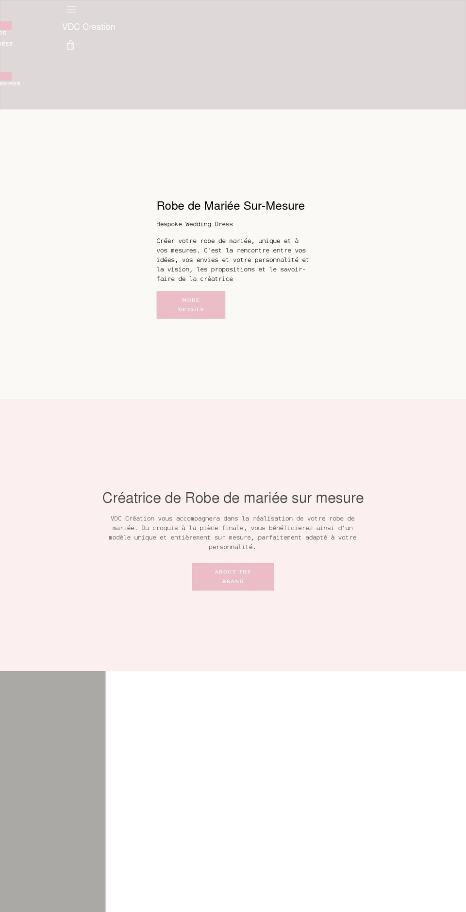 vdccreation.com — Shopify storefront screenshot