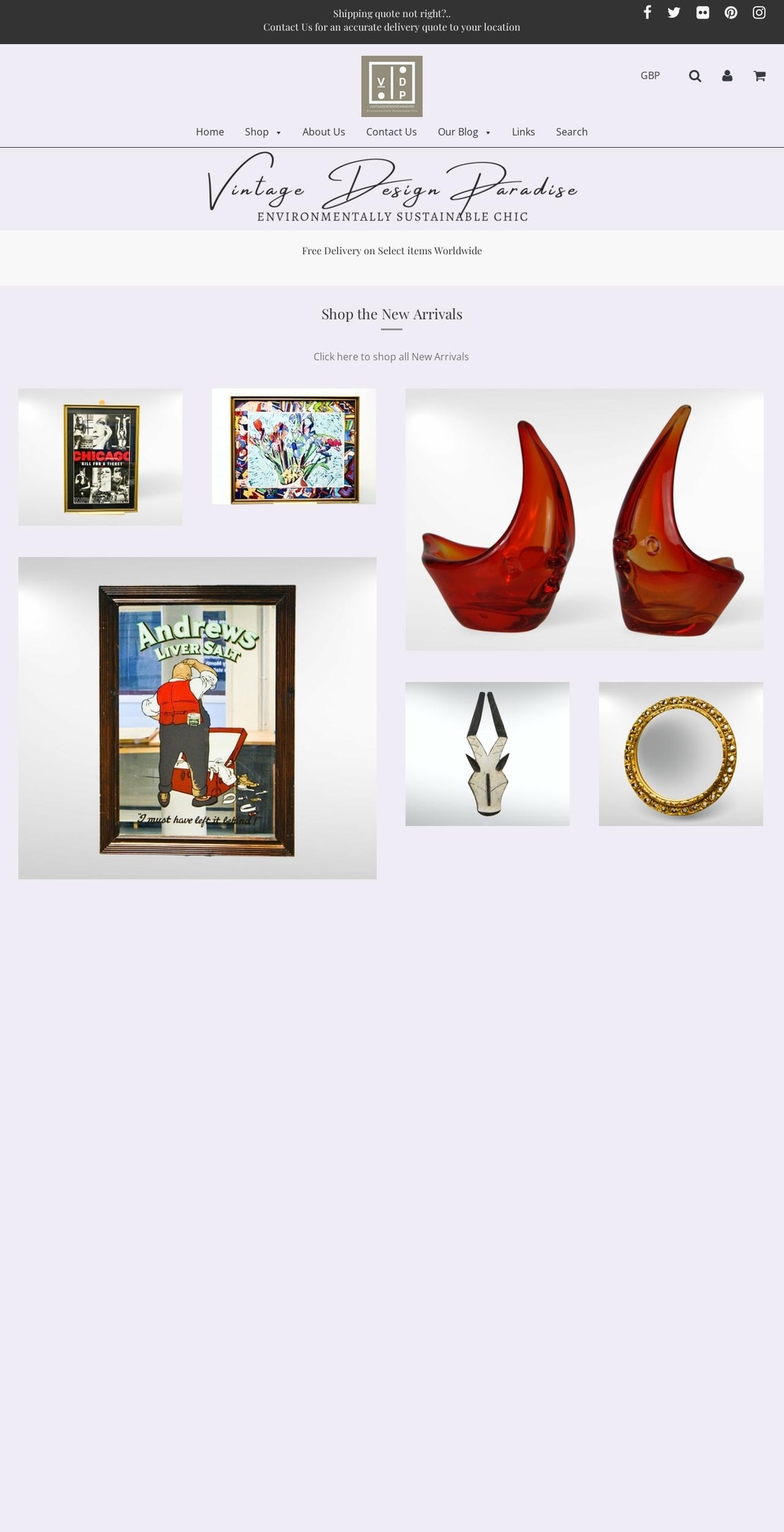 vdpvintage.com — Shopify storefront screenshot