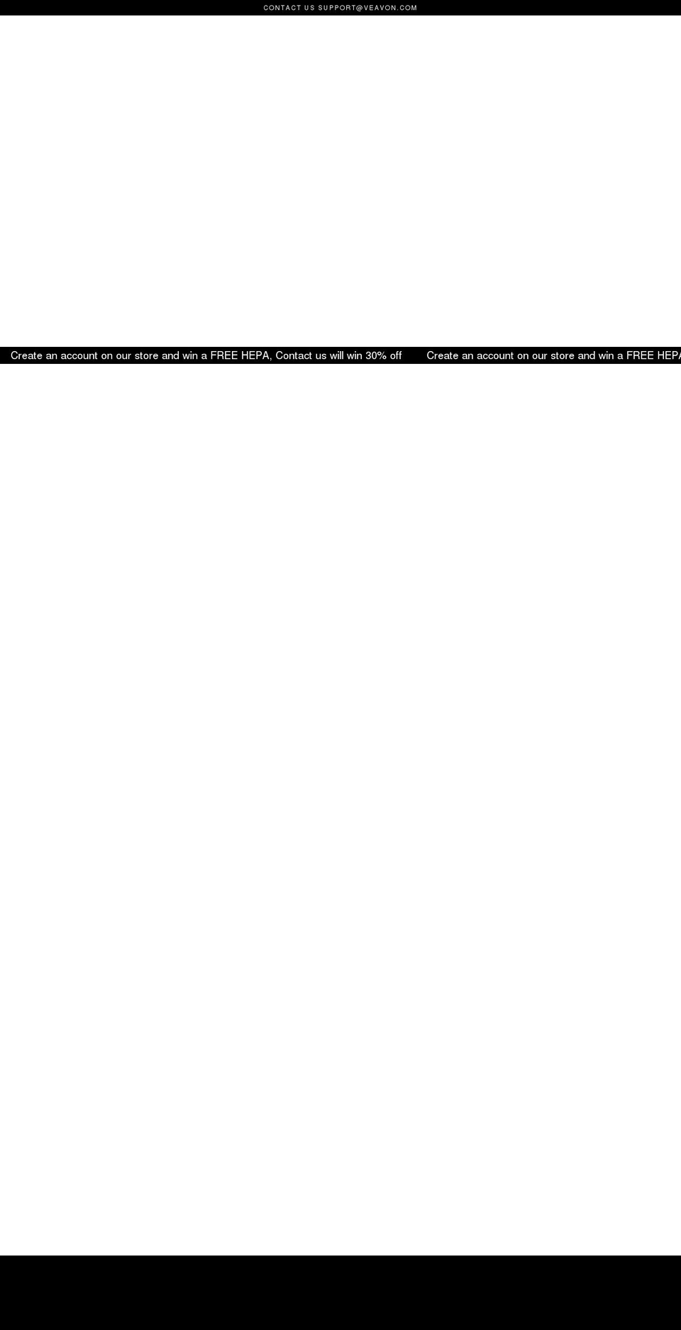 veavon.com shopify website screenshot