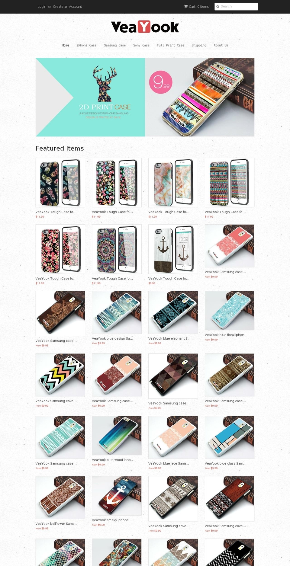 veayook.com shopify website screenshot