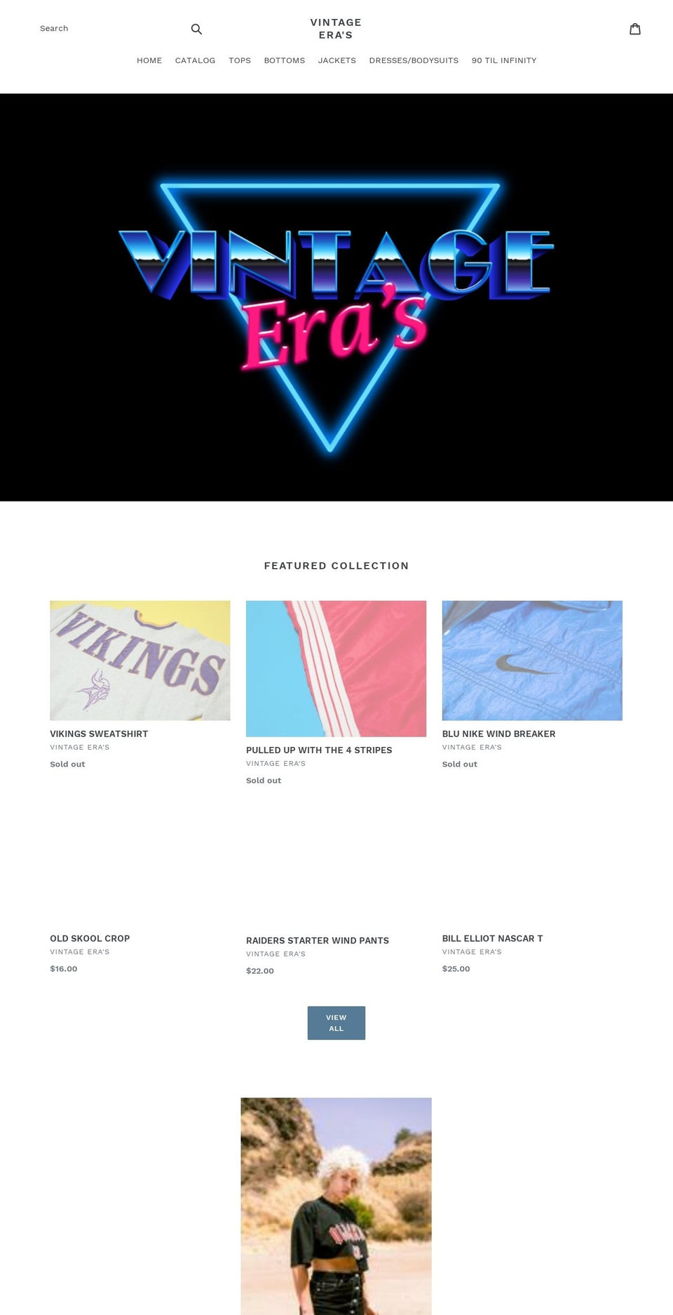 veclothing.com — Shopify storefront screenshot