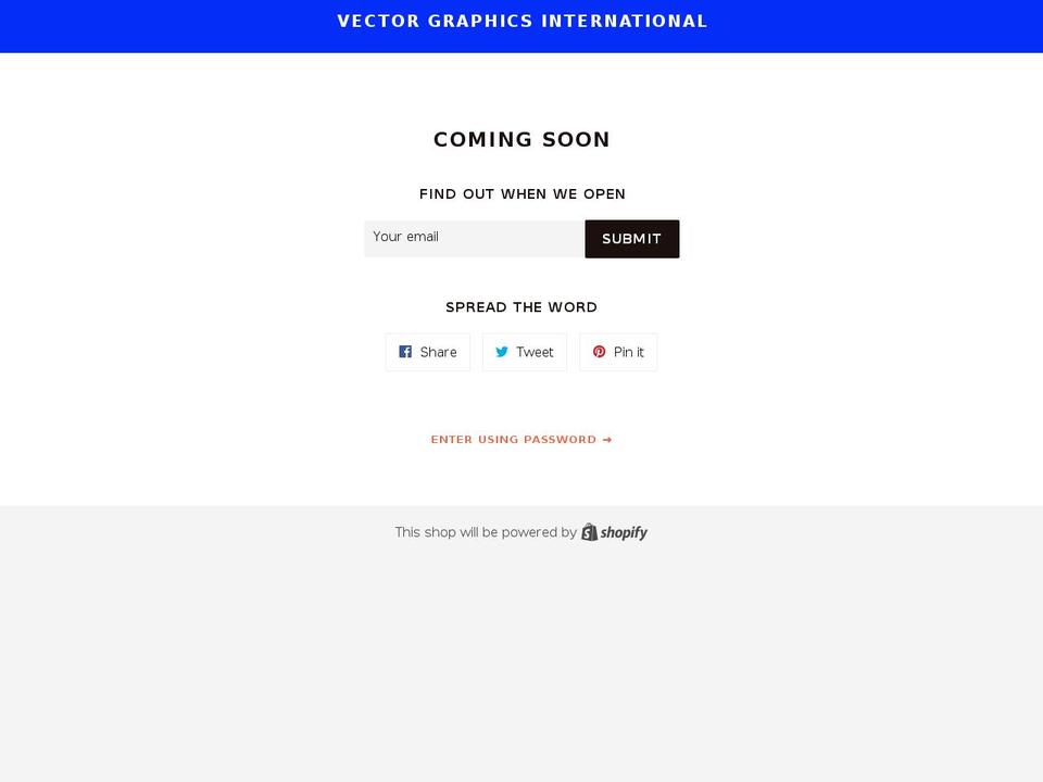 vectorgraphicsinternational.com — Shopify storefront screenshot