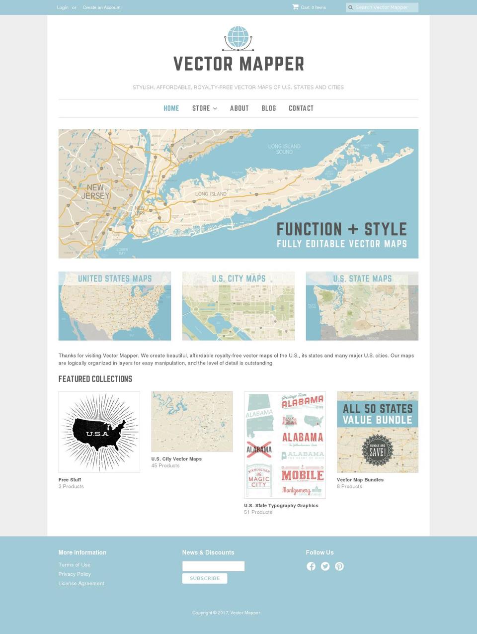 vectormapper.com shopify website screenshot