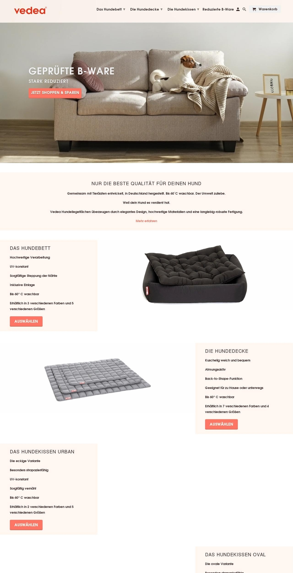 vedea.de shopify website screenshot