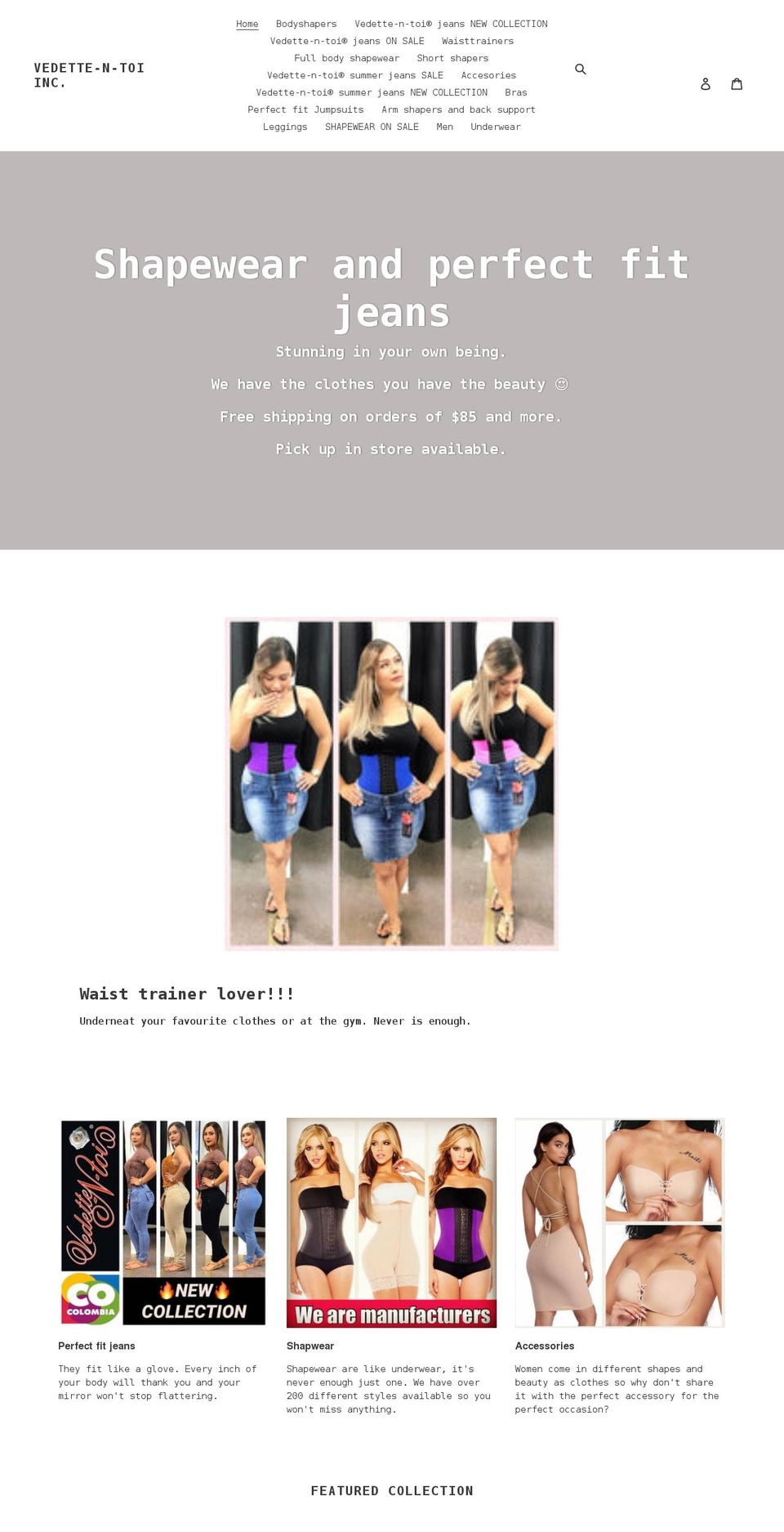 vedette-n-toi.com shopify website screenshot