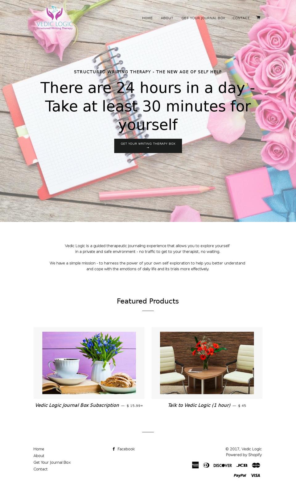 vediclogic.com shopify website screenshot
