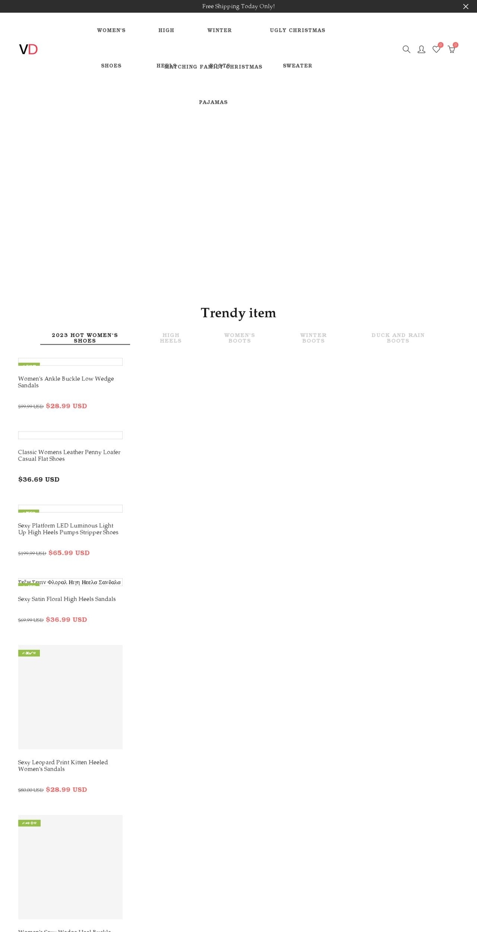 elessi---upload Shopify theme site example veedeals.com