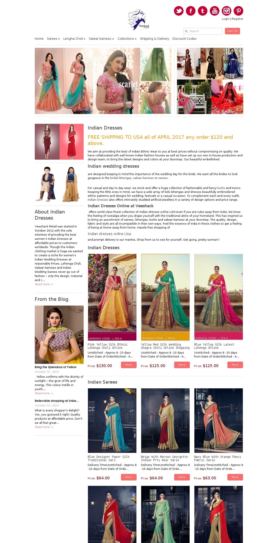 veeshack.com shopify website screenshot