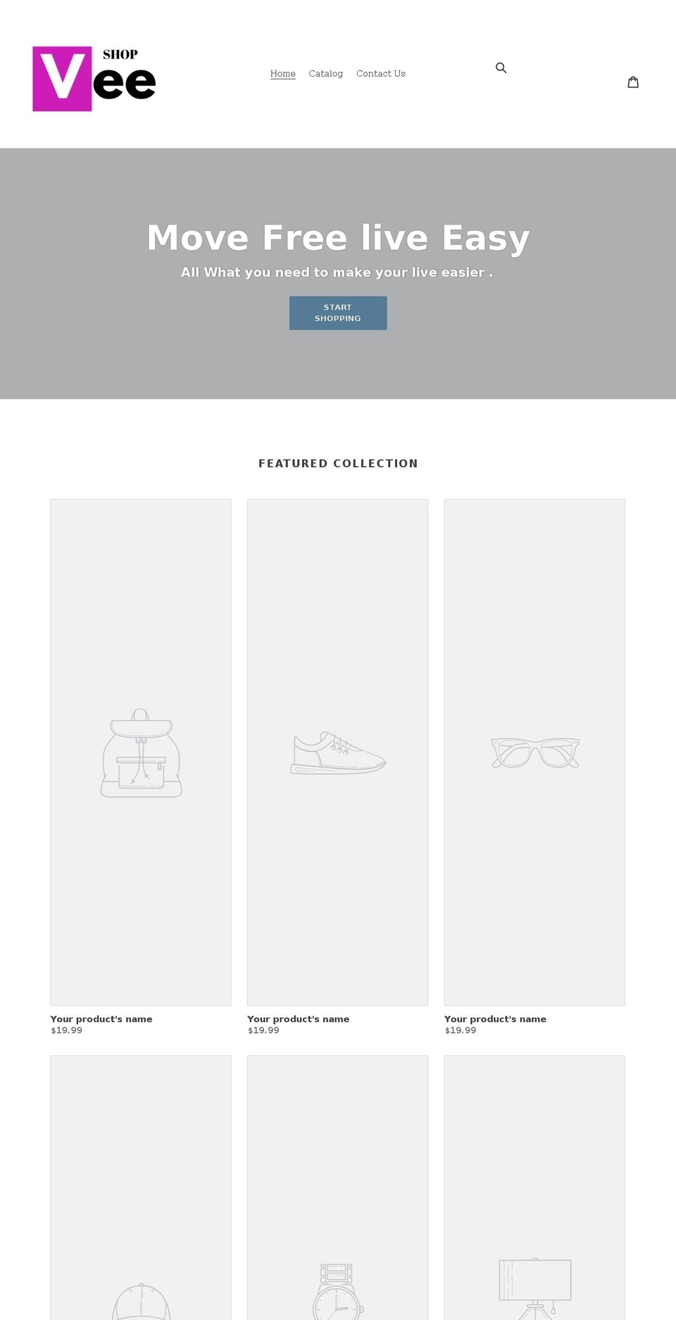 veeshop.com shopify website screenshot